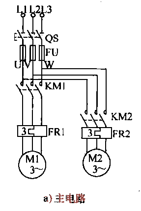 21. Two<strong>electric motors</strong> start and stop respectively and start and stop simultaneously<strong>Control circuit</strong>a.gif