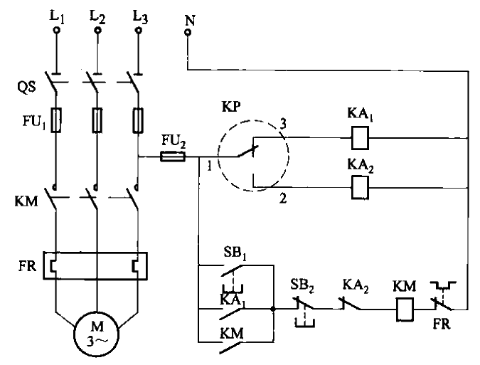 18. One of the constant water pressure<strong>control circuits</strong></strong> of the water pump controlled by the electric contact<strong>pressure gauge</strong>.gif