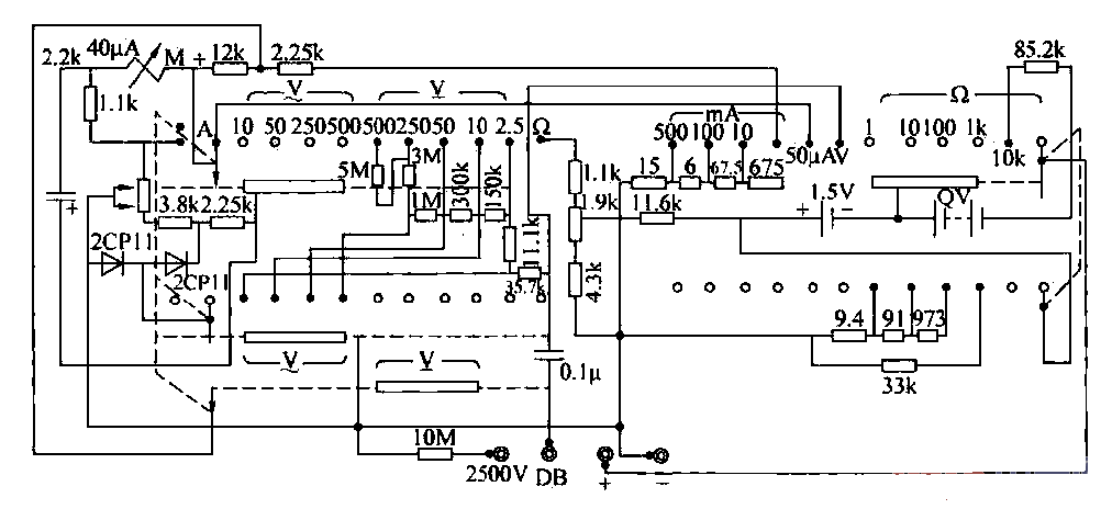 5.MF-500 multimeter<strong>circuit</strong>.gif