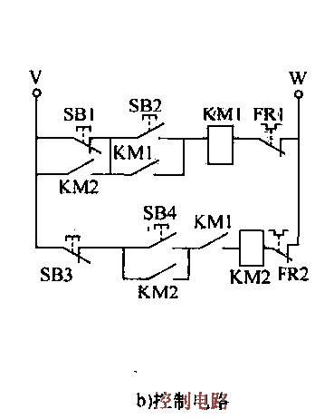 20. Two<strong>electric motors</strong> start and stop sequentially<strong>Control circuit</strong>b.gif