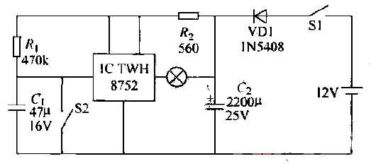 Motorcycle brake light delay turn-off circuit