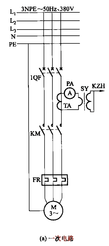 SHD1006 single positive pressure fan full pressure starting circuit a