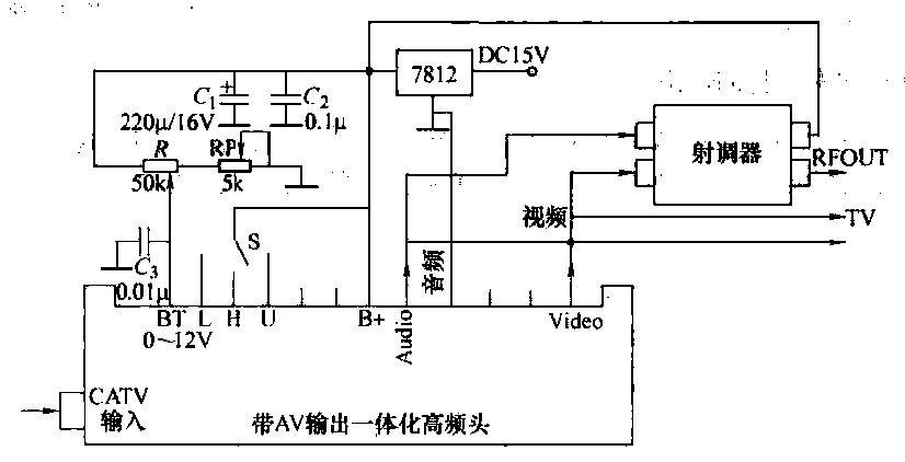 41. Cable TV adds reception channel <strong>circuit</strong> household appliance circuit.gif