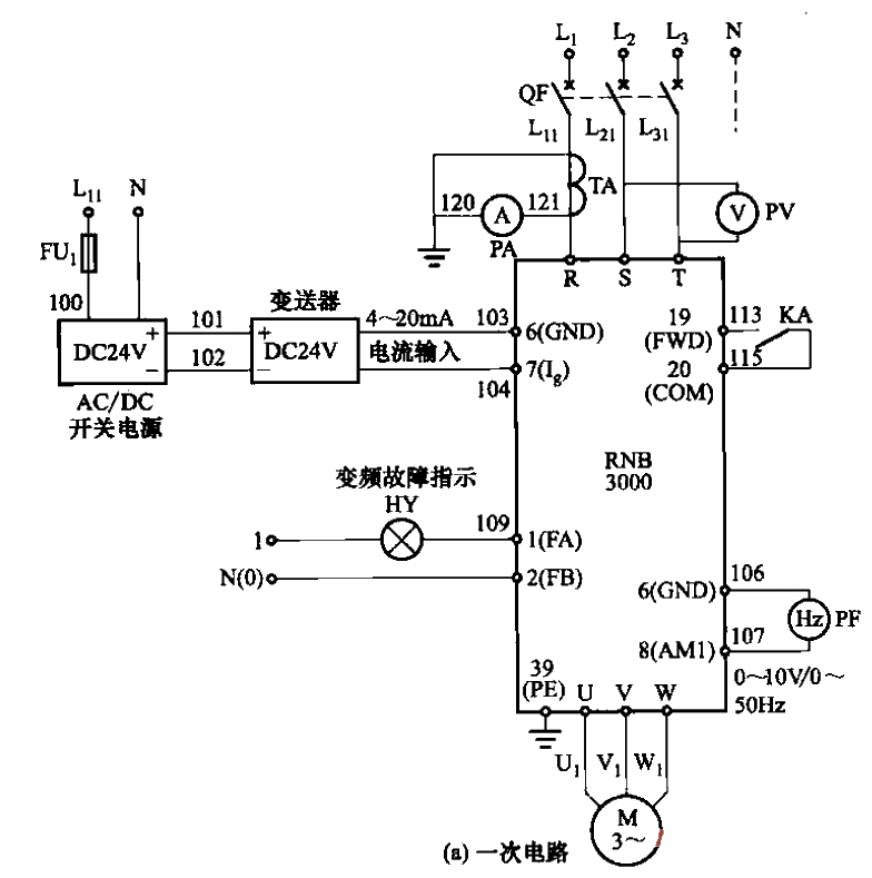 12. One control and one <strong>fan</strong> variable frequency speed regulation <strong>control circuit</strong> part 2 a.gif