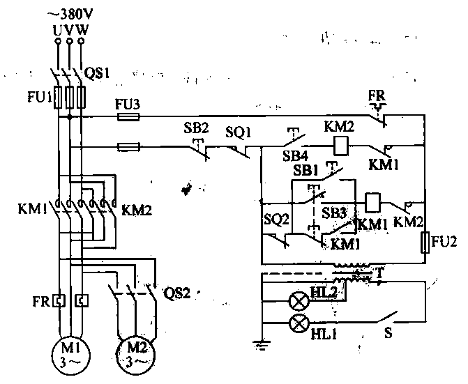 13.Y3150 gear hobbing machine<strong>Control circuit</strong>.gif