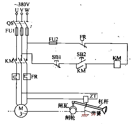 Electromagnetic brake control circuit