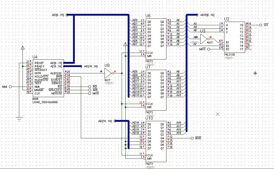 8255 digital tube display circuit diagram