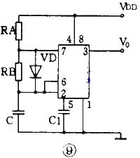 555 square wave oscillation circuit