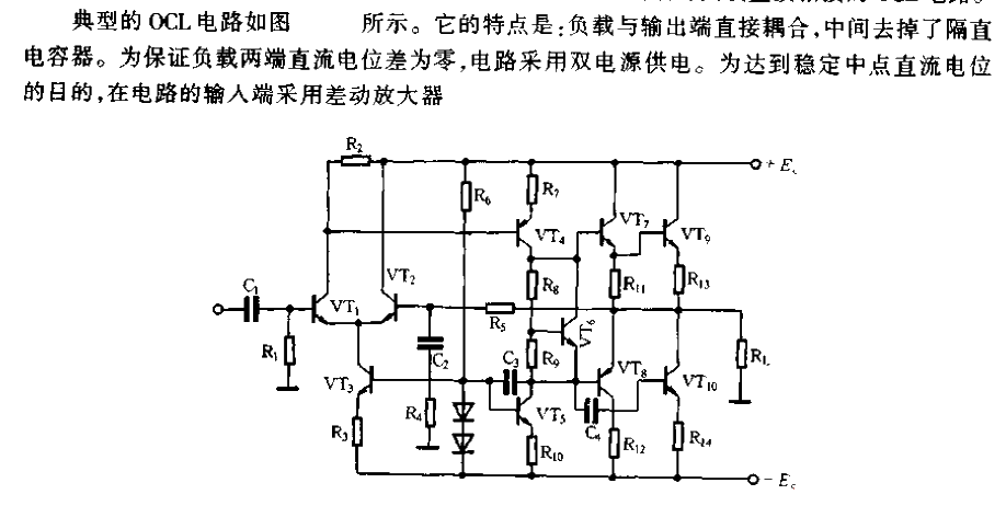 Typical<strong><strong><strong><strong>OCL</strong></strong></strong></strong><strong><strong><strong><strong>Power amplifier circuit</strong> </strong></strong></strong>.gif