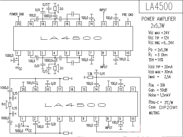 LA4500 power<strong><strong><strong><strong>amplifier circuit diagram</strong></strong></strong></strong>