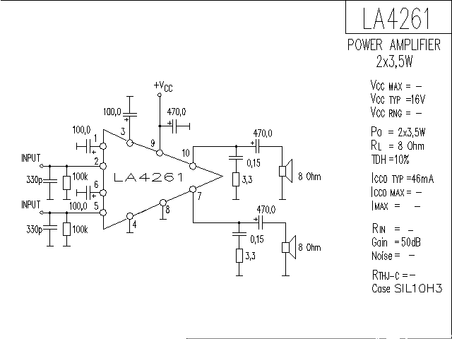 LA4261 power<strong><strong><strong><strong>amplifier circuit diagram</strong></strong></strong></strong>