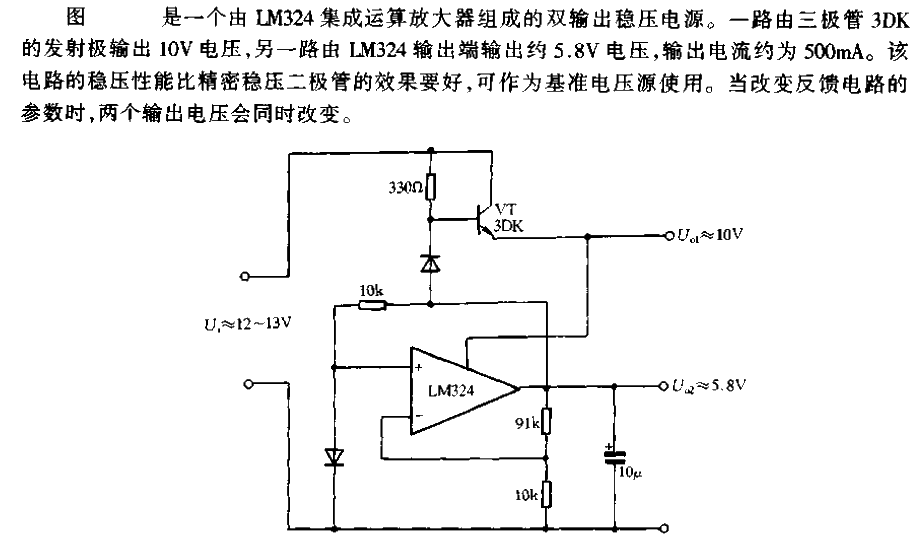 Dual output<strong><strong><strong><strong>Stabilized power supply circuit</strong></strong></strong></strong>.gif