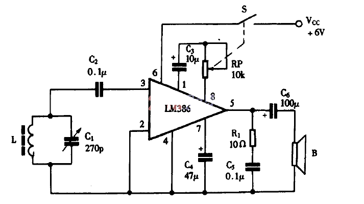 Clever use of KD-28 as a single-chip radio circuit diagram