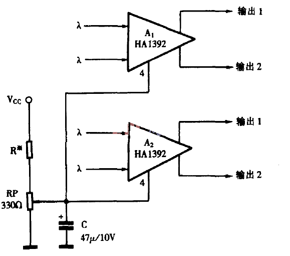 Clever use of HA1392 noise suppression function circuit diagram