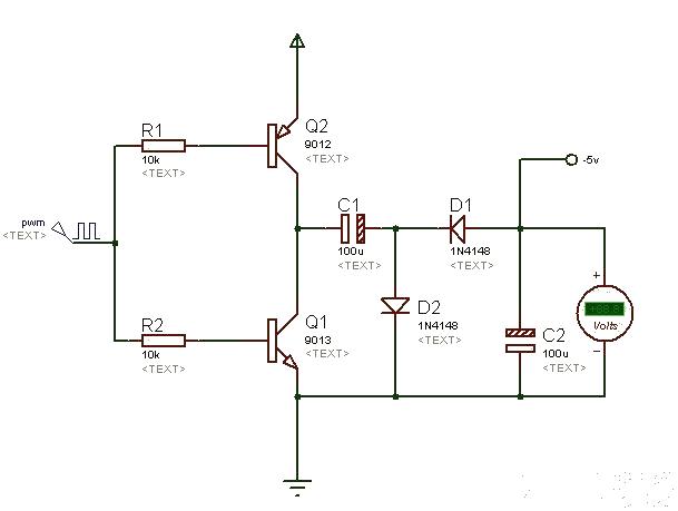 Negative voltage generation circuit diagram