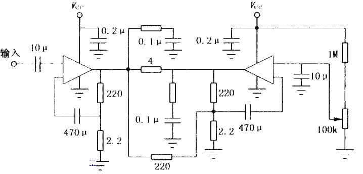 8W audio power amplifier circuit