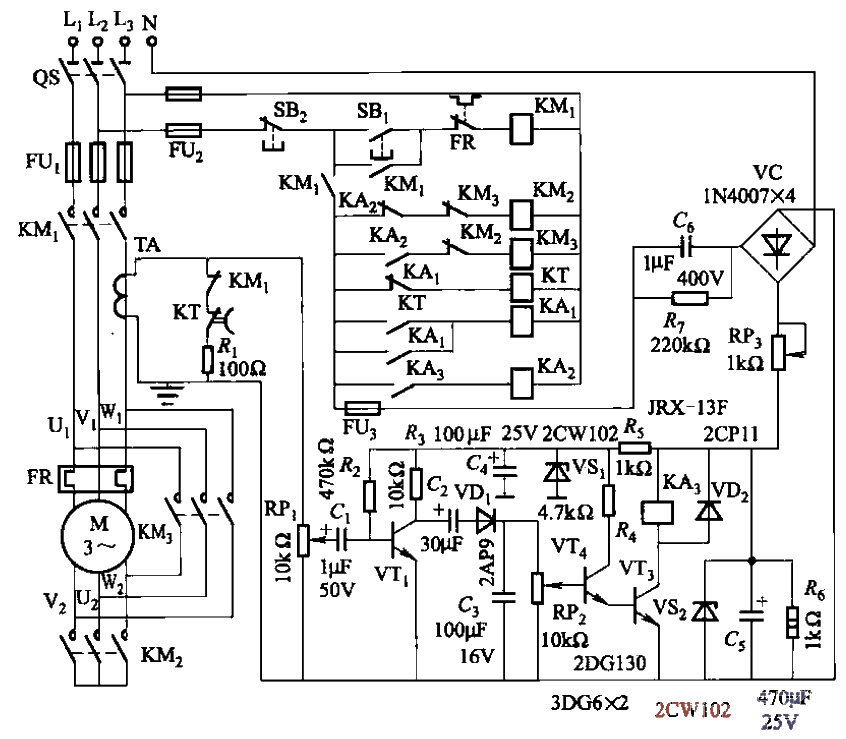 17. Y-△ automatic conversion for light and heavy load operation<strong>Power Saving</strong><strong>Circuit</strong>.gif