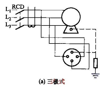 Wiring a when the leakage protector in the TT system supplies a three-phase balanced load