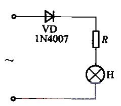 1.<strong>Indicator light</strong><strong>circuit</strong> with series connection of <strong>diodes</strong>.gif