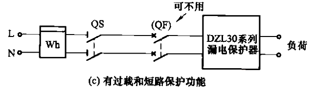 14. Cooperation between <strong>leakage protector</strong> and <strong>fuse</strong>, isolating switch, <strong>circuit breaker</strong><strong>wiring</strong>c.gif