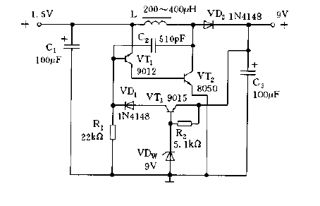 DC converter circuit diagram suitable for use in multimeter c