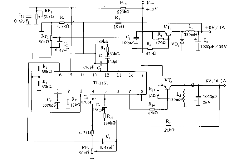 Typical <strong>application circuit</strong> of TL1451.gif