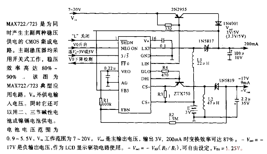 <strong>Voltage regulator</strong> for handheld computers MAX722／723.gif