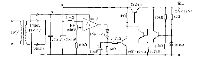 <strong>Stabilized power supply circuit</strong> with <strong>overcurrent protection</strong><strong>loop</strong> Figure 2.gif