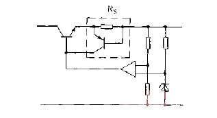 Figure 1 of the <strong>regulated power supply circuit</strong> with <strong>overcurrent protection</strong><strong>loop</strong>.gif