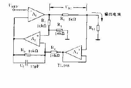 An adjustable<strong>current</strong> source<strong>circuit diagram</strong> composed of three<strong>op amps</strong>.gif