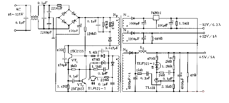 <strong>RC</strong>C mode practical switch<strong>Stabilized power supply circuit</strong>Fig.gif