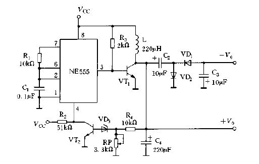 Adjustable bipolar<strong>Boost type</strong><strong>Regulated power supply circuit</strong>Fig.gif