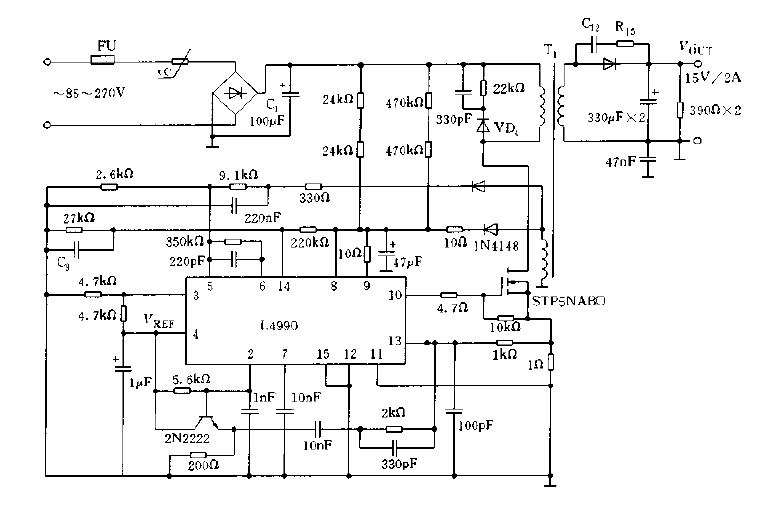 <strong>AC</strong>,<strong>DC</strong><strong>Adapter</strong><strong>Circuit Diagram</strong>.gif designed using L4990