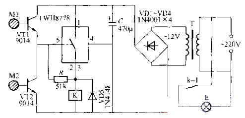 101.Double-button light<strong>switch circuit</strong> (11).gif