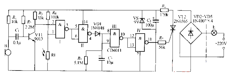 164.<strong>Digital circuit</strong>Sound<strong>Light control</strong>Staircase delay<strong>Switch circuit</strong> (4).gif