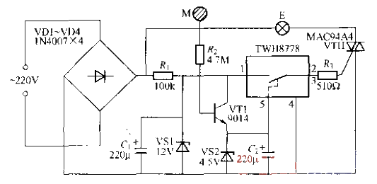 122.<strong>Touch type</strong> delay lamp circuit using<strong>power switch</strong><strong><strong>integrated</strong> circuit</strong>.gif