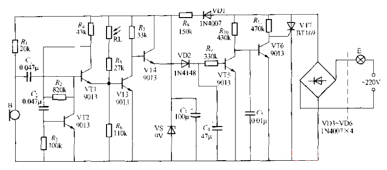 159.<strong>Discrete components</strong>Sound<strong>Light control</strong>Staircase delay<strong>Switch circuit</strong> (9).gif