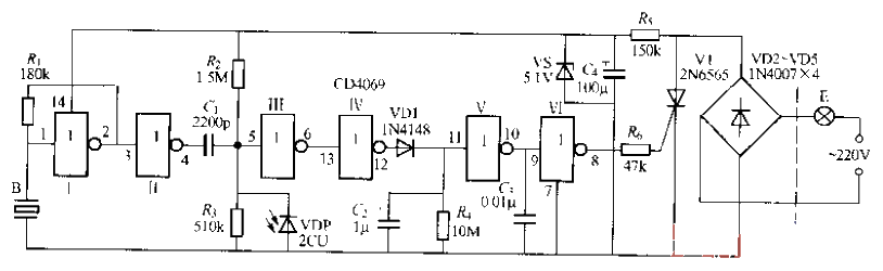 165.<strong>Digital circuit</strong>Sound<strong>Light control</strong>Staircase delay<strong>Switch circuit</strong> (5).gif