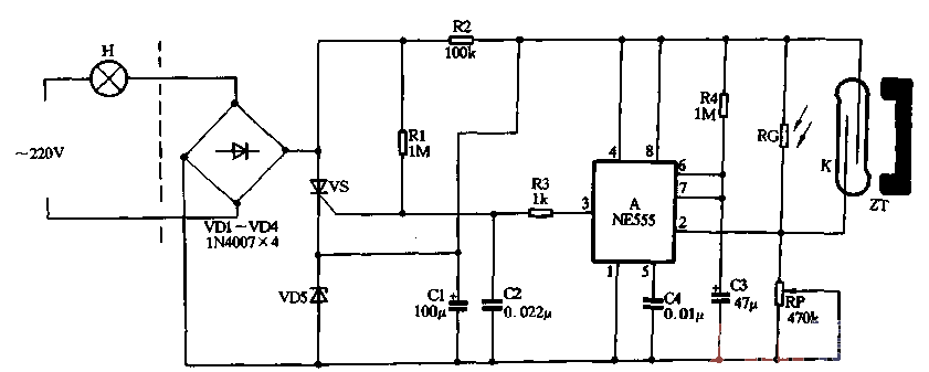 9. Use <strong>NE555</strong> to create night gate control <strong>automatic light</strong>.gif