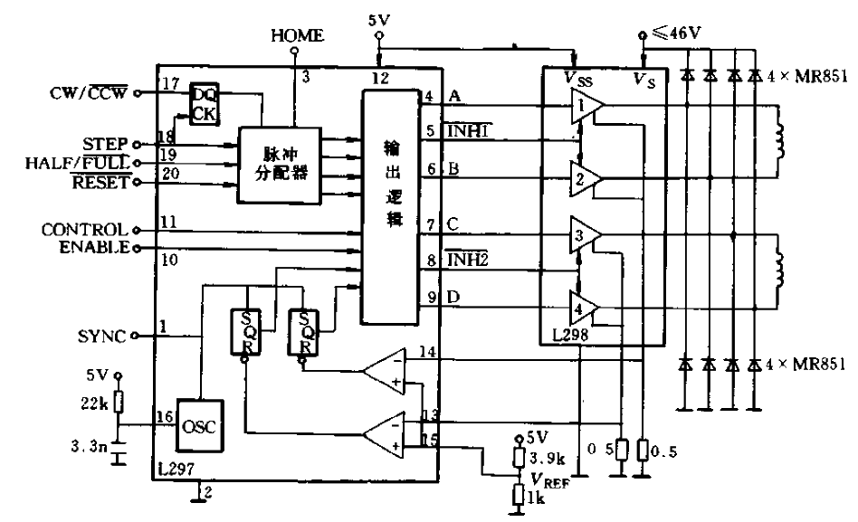 8.L297, L298 stepper<strong>motor control circuit</strong>.gif