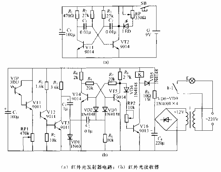 211.<strong>Infrared remote control light</strong><strong>Switch circuit</strong> (1).gif