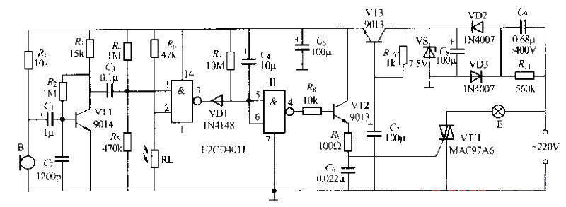 172. Non-two-wire sound control<strong>Light control</strong>Stairway delay<strong>Switch circuit</strong>(4).gif