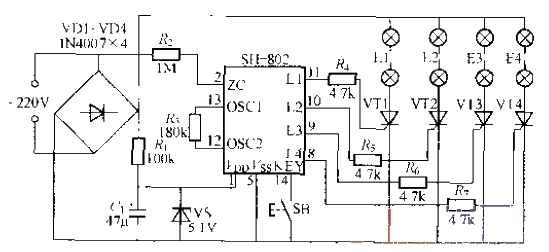 256. Four-way <strong>Flashing Lights</strong> String<strong>Circuit</strong> (7).gif