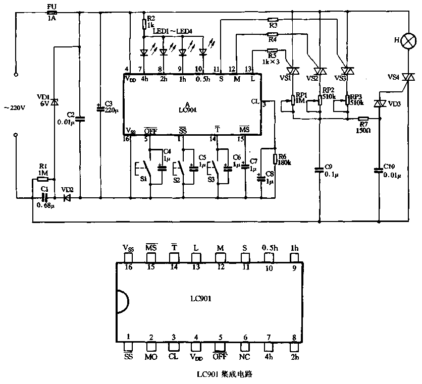 44. Use LC901 to make a high-end bedside lamp <strong>controller</strong>.gif