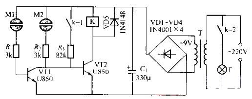 93.Double-button light<strong>switch circuit</strong> (3).gif