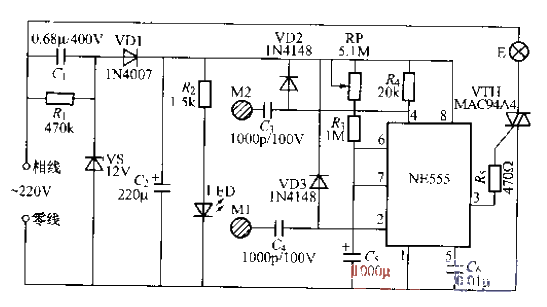 Touch-type adjustable timing circuit (2)