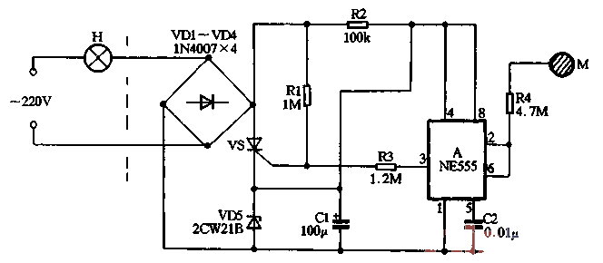 4. Use <strong>NE555</strong> to create a single-button <strong>touch</strong> light <strong>switch</strong>.gif