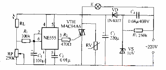 198.<strong>Light-controlled street light</strong><strong>circuit</strong> using <strong>NE555</strong> (1).gif