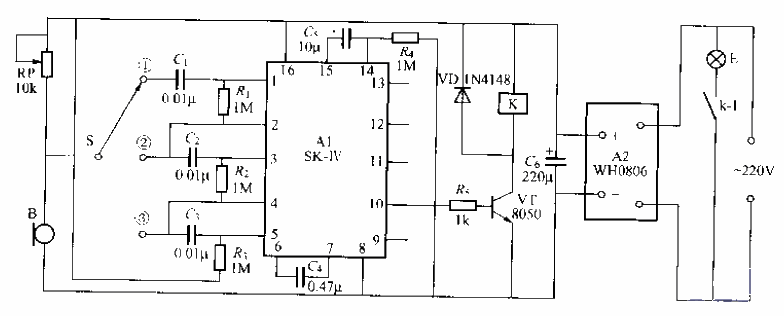 Sonic remote control light switch circuit (2)