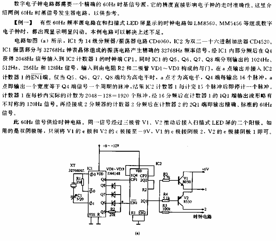 60Hz time base signal<strong><strong>Generator circuit</strong></strong>Two example circuits-a.gif